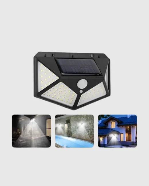 Solar Güçlü 100 LED Bahçe Lambası – Enerji Tasarruflu Suya Dayanıklı ve Geniş Açılı Işık