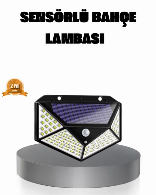 Solar Güçlü 100 LED Bahçe Lambası – Enerji Tasarruflu Suya Dayanıklı ve Geniş Açılı Işık