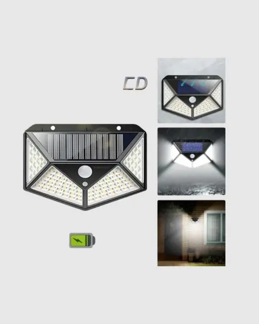 Solar Güçlü 100 LED Bahçe Lambası – Enerji Tasarruflu Suya Dayanıklı ve Geniş Açılı Işık