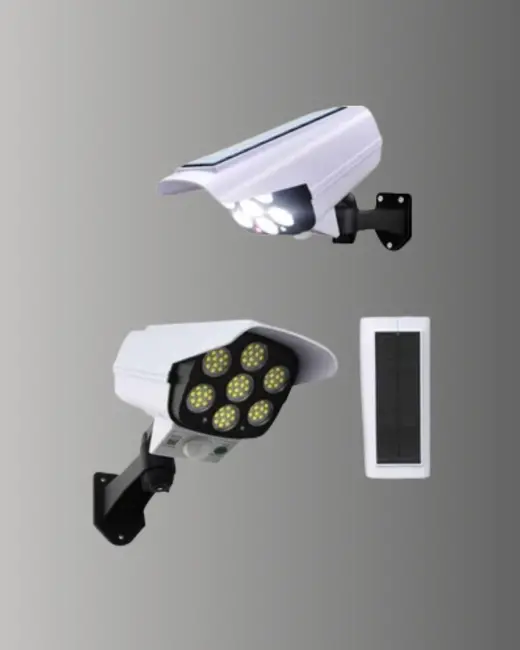3 Modlu Güneş Paneli Aydınlatmalı Dış Mekan Güvenlik Işığı – IP65 Su Geçirmez PIR Sensörlü
