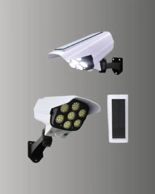 3 Modlu Güneş Paneli Aydınlatmalı Dış Mekan Güvenlik Işığı – IP65 Su Geçirmez PIR Sensörlü