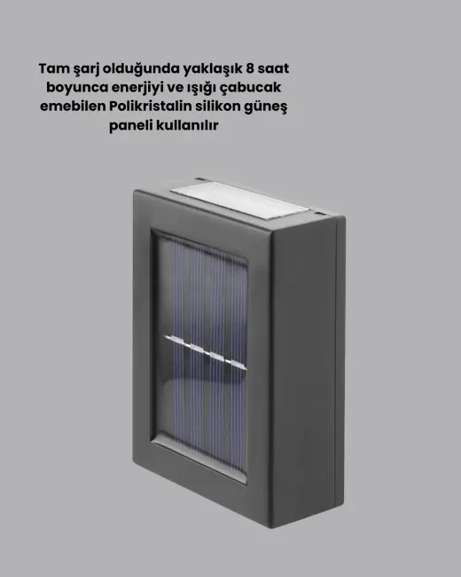 Suya Dayanıklı Güneş Enerjili Bahçe Lambası