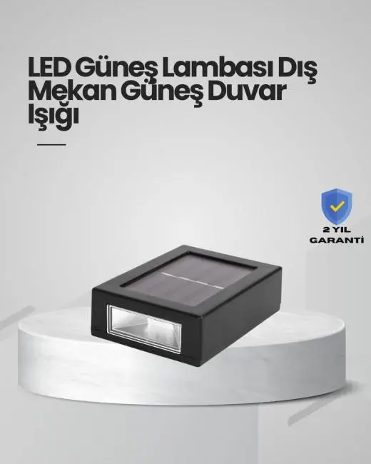 Güneş Enerjili LED Duvar Aydınlatması