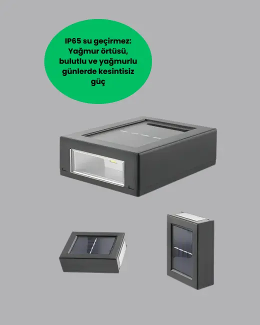 Güneş Enerjili LED Duvar Aydınlatması