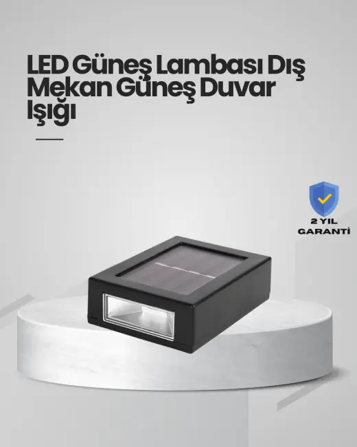 Güneş Enerjili LED Duvar Aydınlatması
