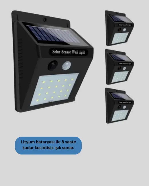 Güneş Enerjili Su Geçirmez Dış Mekan Aydınlatma
