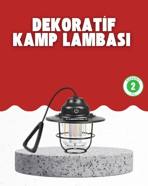 Açık Hava Etkinlikleri İçin Çam Kozalağı Gece Işığı