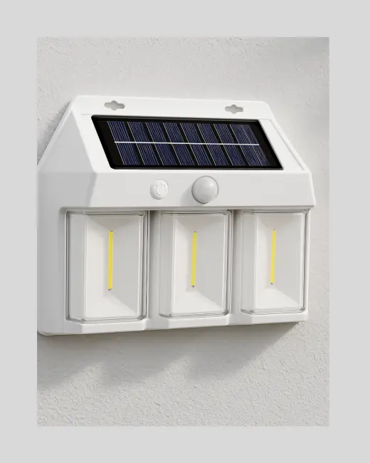 Güneş Enerjili 3 Modlu Duvar Apliği – Bahçe ve Garaj Aydınlatması