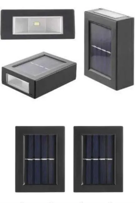 Solar Güneş Enerjili Çift Taraflı Duvar Lambası Çift Taraflı Duvar Lamba Güneş Enerjili