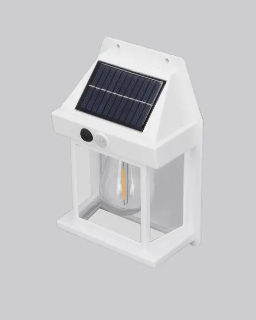 Güneş Enerjili Dış Mekan Sensörlü Duvar Lambası IP65 Su Geçirmez