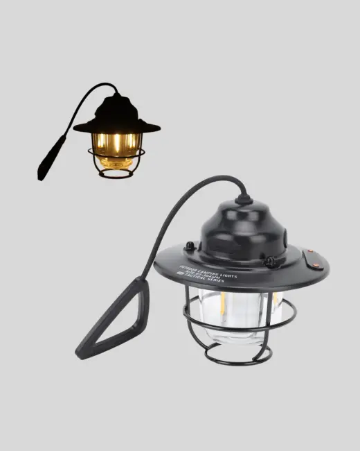 Outdoor Retro Kamp Işığı Uzun Ömürlü Pil Taşınabilir Suya Dayanıklı