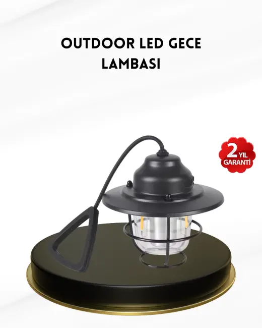 Taşınabilir Retro Çam Konisi Kamp Lambası Gece Işığı Su Geçirmez