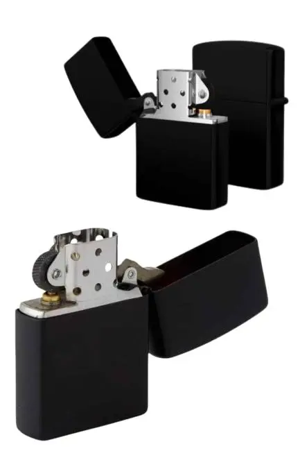 Erkeklere Özel Hediyelik Eşya Zippo Metalik Benzinli Çakmak Doldurulabilir