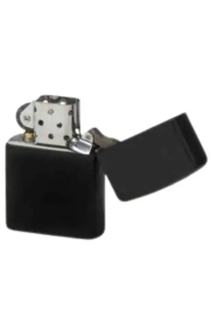 Hediyelik Zarif Zippo Model Siyah Benzinli Çakmak