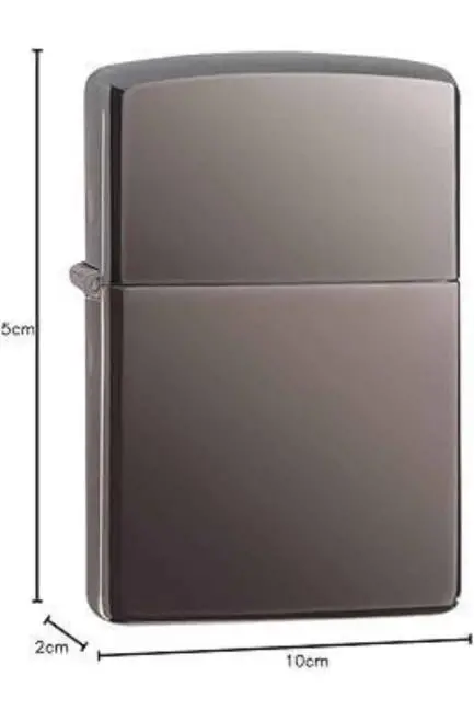 Hediyelik Zarif Zippo Model Siyah Benzinli Çakmak