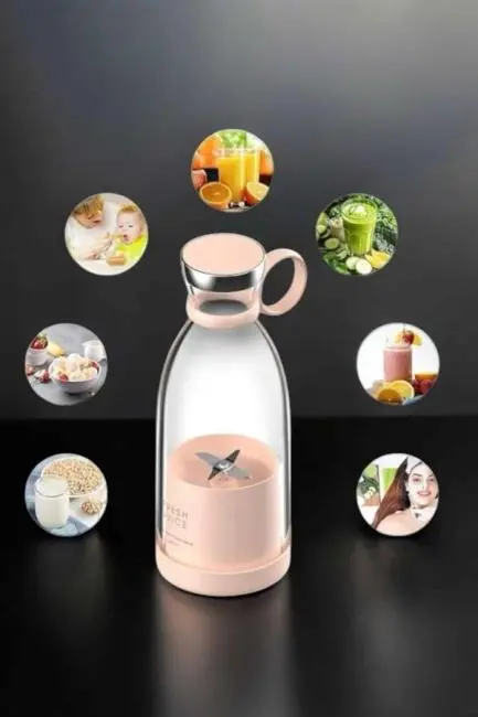 El Blender Taşınabilir Meyve Blender Şarj Edilebilir Taşınabilir Blender Elektrikli