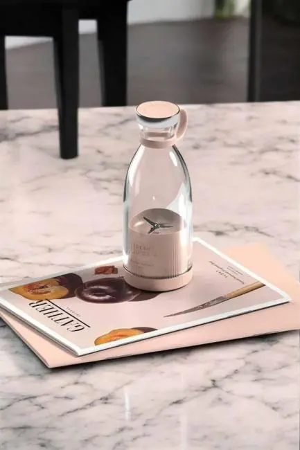 Bardak Blender Smoothie Meyve Sıkacağı Şarjlı Cam Taşınabilir