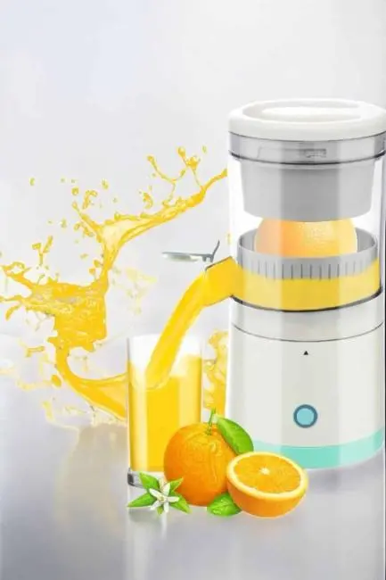 Meyve Sıkacağı USB Şarjlı Taşınabilir Çift Bıçaklı Güvenlik Kilidi