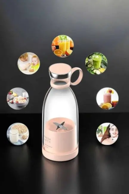 El Blender Taşınabilir Meyve Blender Şarj Edilebilir Taşınabilir Blender Elektrikli