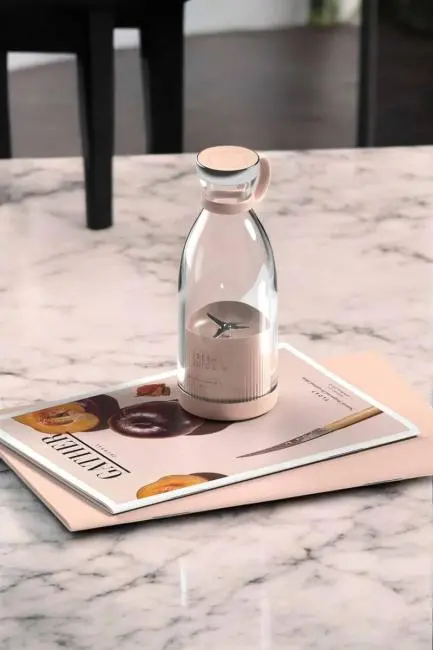 Bardak Blender Smoothie Meyve Sıkacağı Şarjlı Cam Taşınabilir