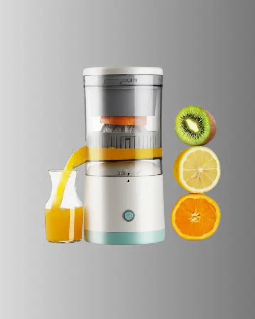 Taşınabilir Şarjlı Katı Meyve Sıkacağı – 45W Güç 18000 RPM Hız 400 mL Kapasite
