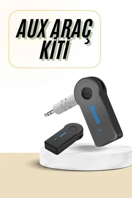 Bluetooth Araç Kiti Aux Çıkışlı  Telefon Müzik Alıcı Tüm Cihazlara Uyumlu