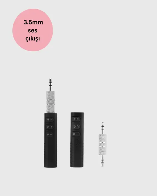 Mini Bluetooth Ses Adaptörü – Hoparlör Araç Radyosu ve Kulaklık İçin