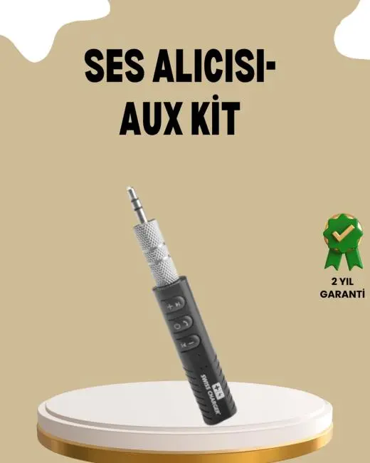 Mini Bluetooth Ses Adaptörü – Hoparlör Araç Radyosu ve Kulaklık İçin