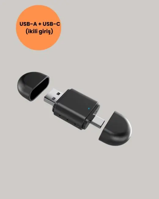 Kablosuz CarPlay Adaptörü – Bluetooth 5.4 ve Wi-Fi 6 Teknolojili Tak & Çalıştır Dönüştürücü