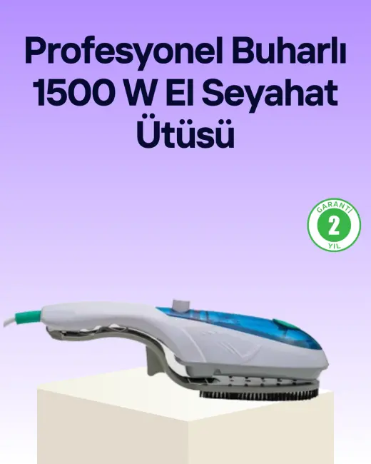 Portatif Buharlı Ütü Pratik Seyahat Tipi Kırışıklık Açıcı