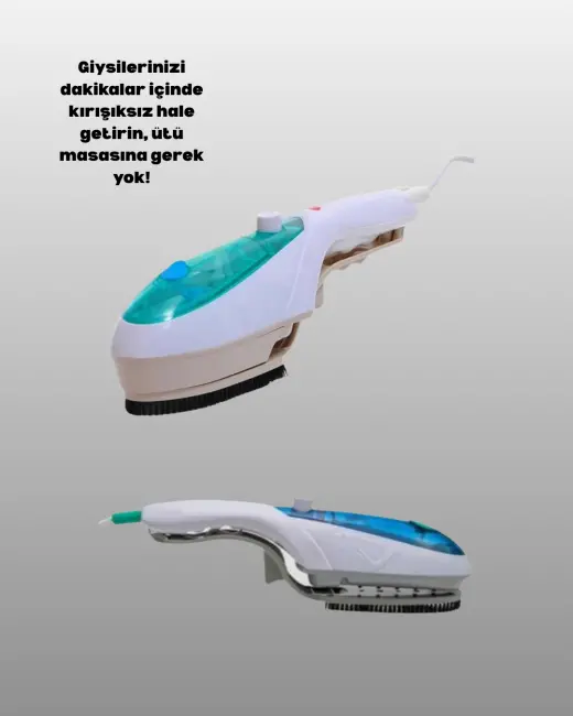 Pratik Buharlı Seyahat Ütüsü Kırışıklık Açıcı