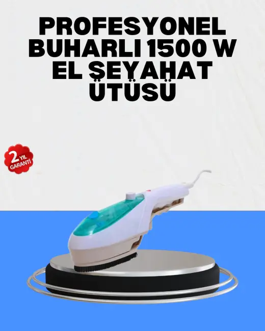 Pratik Buharlı Seyahat Ütüsü Kırışıklık Açıcı
