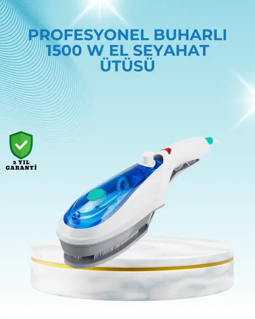 1500W Güçlü Buharlı Ütü | Yanık Riski Olmadan Hızlı Ütüleme