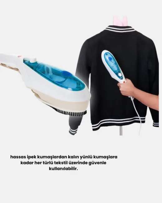 Buharlı El Ütüsü  Hızlı Isınan Koku Giderici Taşınabilir