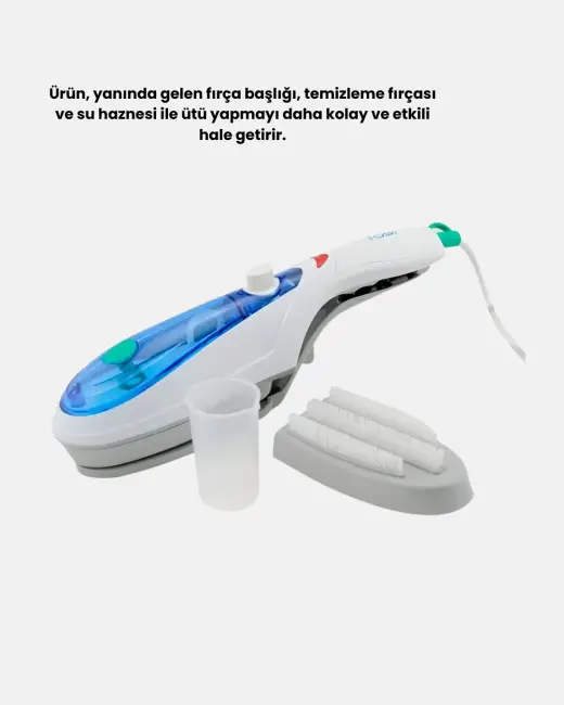 Mini Buharlı Seyahat Ütüsü – Hızlı Isınan Koku Giderici Her Kumaşa Uygun Taşınabilir Ütü