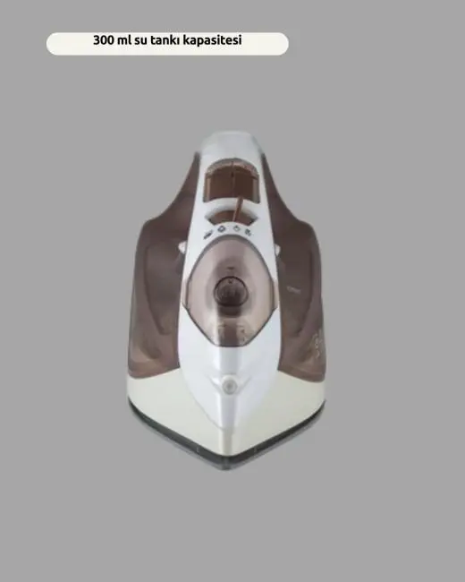 Buharlı Ütü 2200W Kireç Önleyici Self Clean Damlatmaz Kahverengi