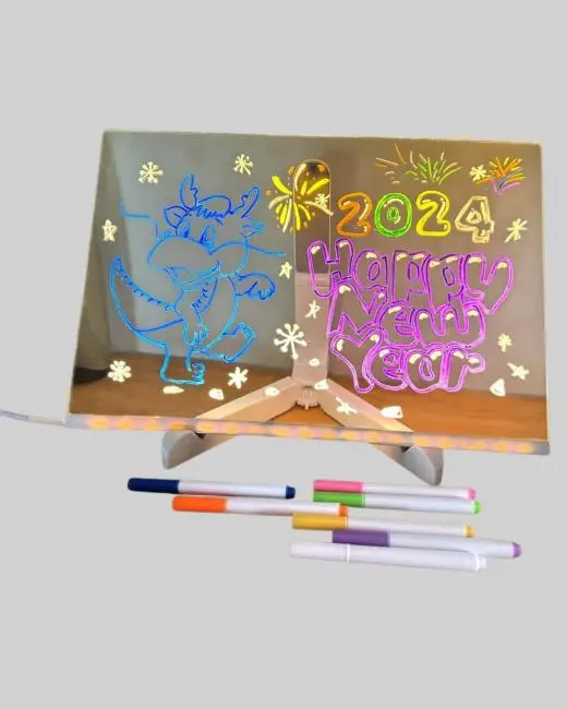 Çocuklar ve Yetişkinler İçin USB LED Işıklı Çizim Panosu