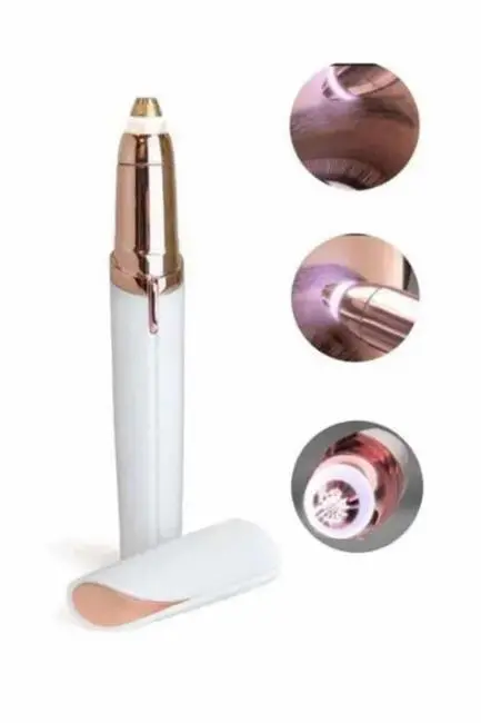 Kaş Bıyık Epilasyon Aleti İnce Uçlu Yüz Için Tüy Alıcı Pilli