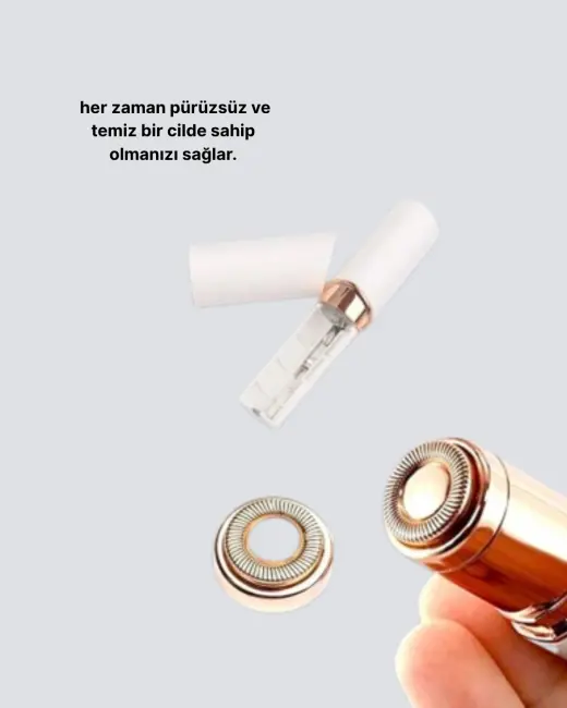 Kadınlar İçin Yüz ve Kaş Epilatörü – Hassas Cilt Dostu Pil ile Çalışan Taşınabilir ve Şık Tasarım