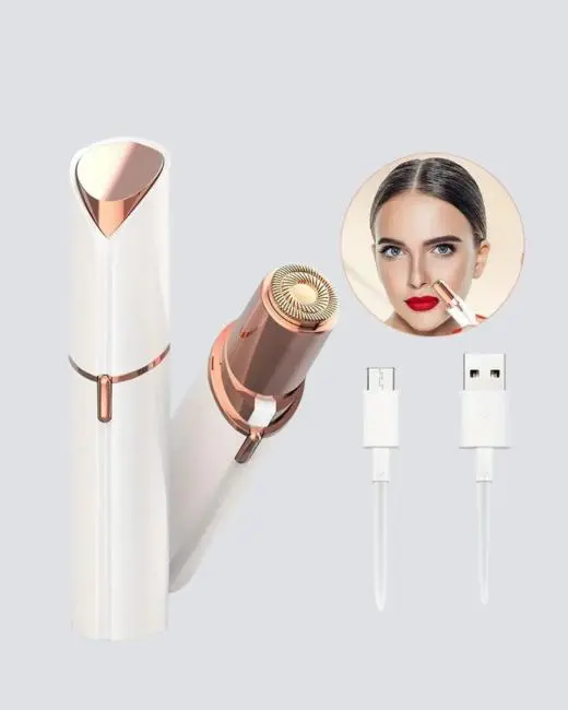Kadınlar İçin Yüz ve Kaş Epilatörü – Hassas Cilt Dostu Pil ile Çalışan Taşınabilir ve Şık Tasarım