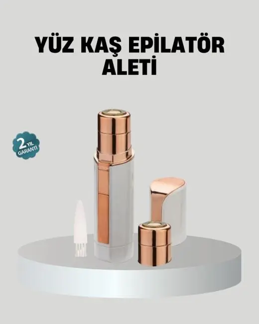 Kadınlar İçin Yüz ve Kaş Epilatörü – Hassas Cilt Dostu Pil ile Çalışan Taşınabilir ve Şık Tasarım