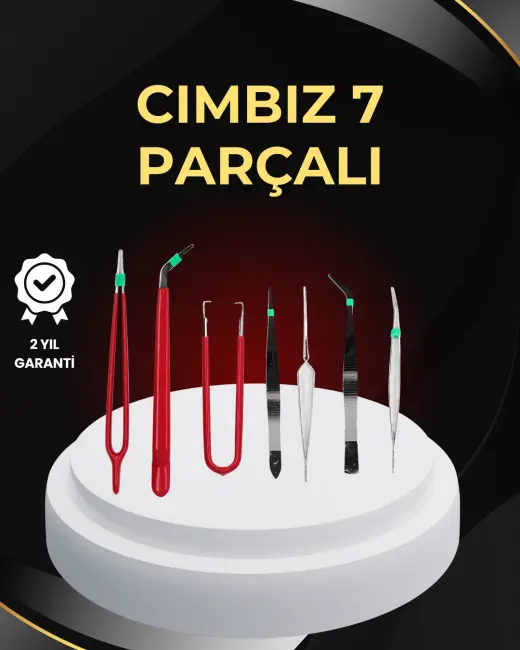 Model Yapımı ve Anakart Tamiri İçin Hassas 7’li Cımbız Seti