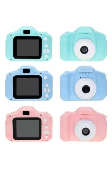 Çocuklara Özel Fotoğraf Ve Video Çeken Mini Çok Renkli Fotoğraf Makinesi