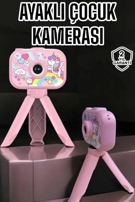 Ayaklı Mini Fotoğraf Makinesi Çocuk Için Eğitici Video Kamera (Kopya)