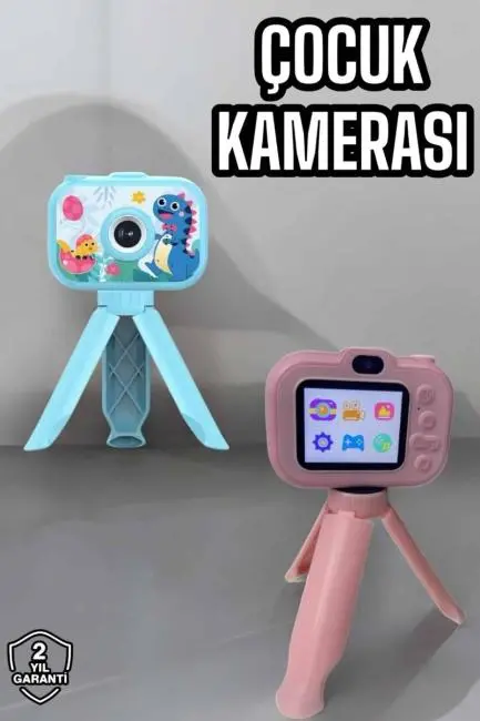Ayaklı Mini Fotoğraf Makinesi Çocuk Için Eğitici Video Kamera