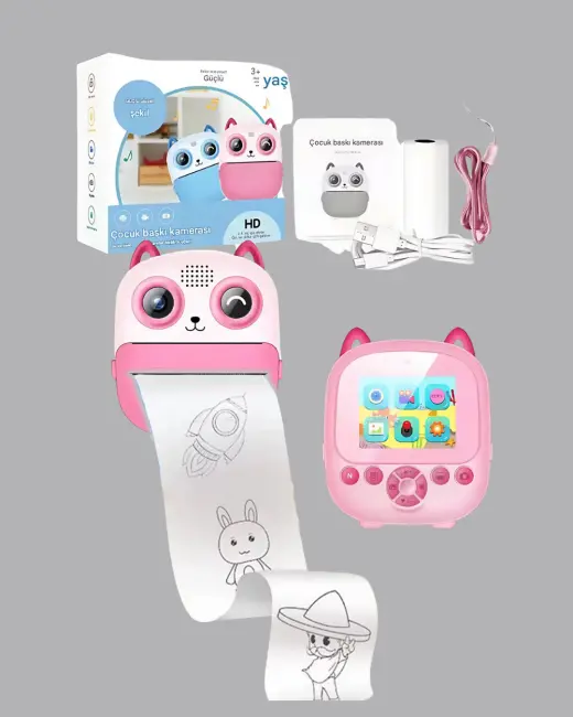 Çocuklar İçin Anında Baskı Dijital Kamera 48MP Full HD