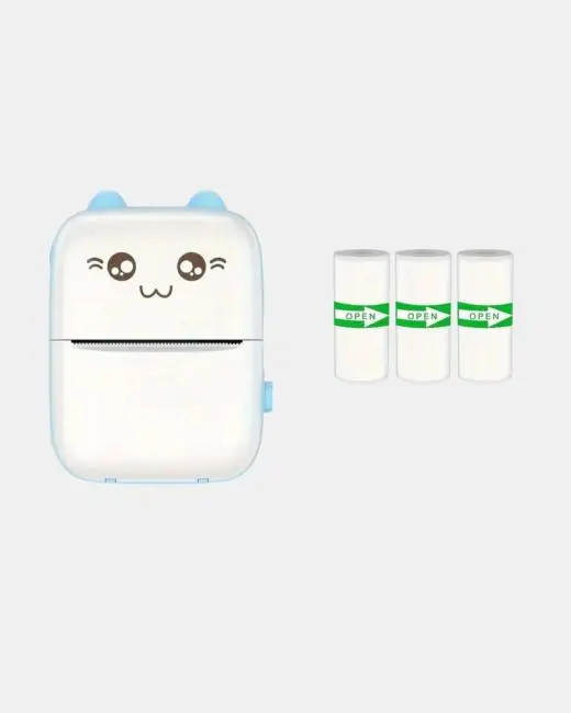 Mini Bluetooth Termal Yazıcı 1200mAh Şarjlı Taşınabilir