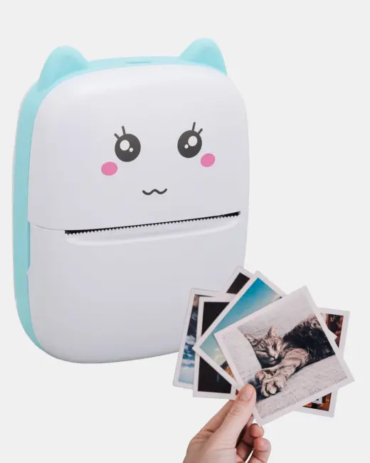 Mini Termal Yazıcı Kablosuz Taşınabilir Bluetooth Bağlantılı 200 DPI