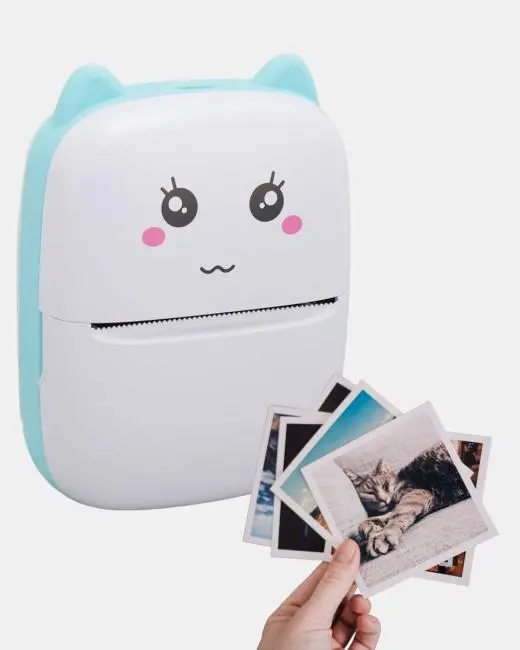 Mini Termal Yazıcı Kablosuz Taşınabilir Bluetooth Bağlantılı 200 DPI