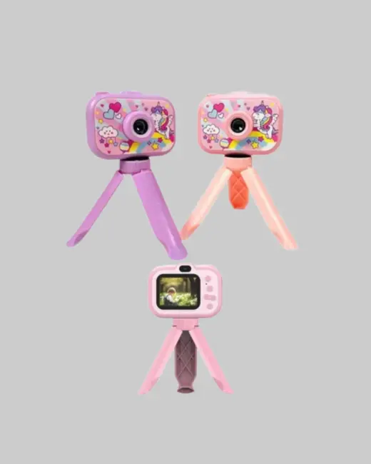Kreatif Vlog Kamerası – 3-12 Yaş İçin Güvenli ve Renkli Tasarım
